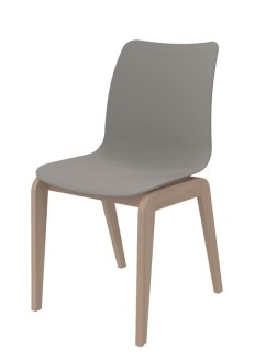 Chaise 4 pieds Adell - coque résine de synthèse